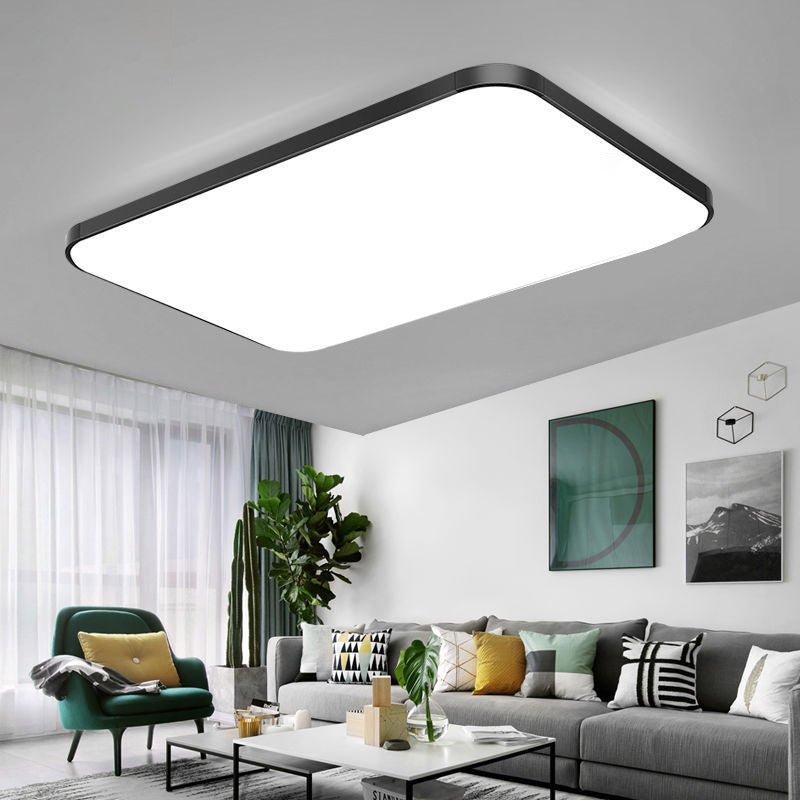 Geometry Shape Ceiling Lamp Modern Aluminium 1 Light Flush Mount for Bedroom