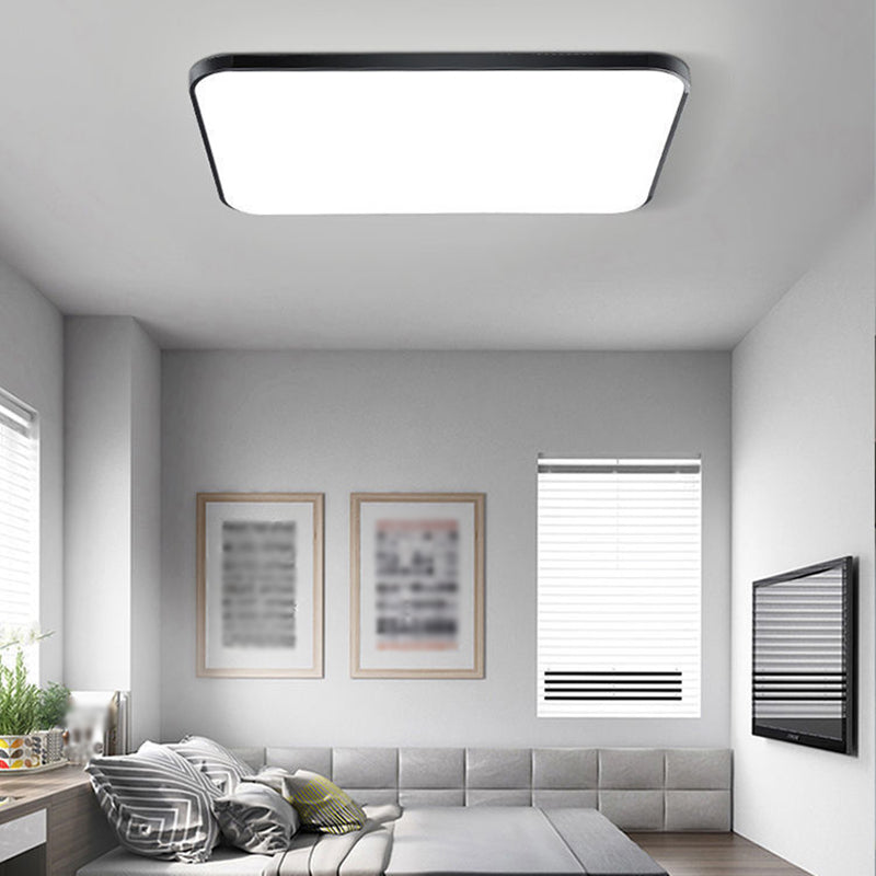 Geometry Shape Ceiling Lamp Modern Aluminium 1 Light Flush Mount for Bedroom