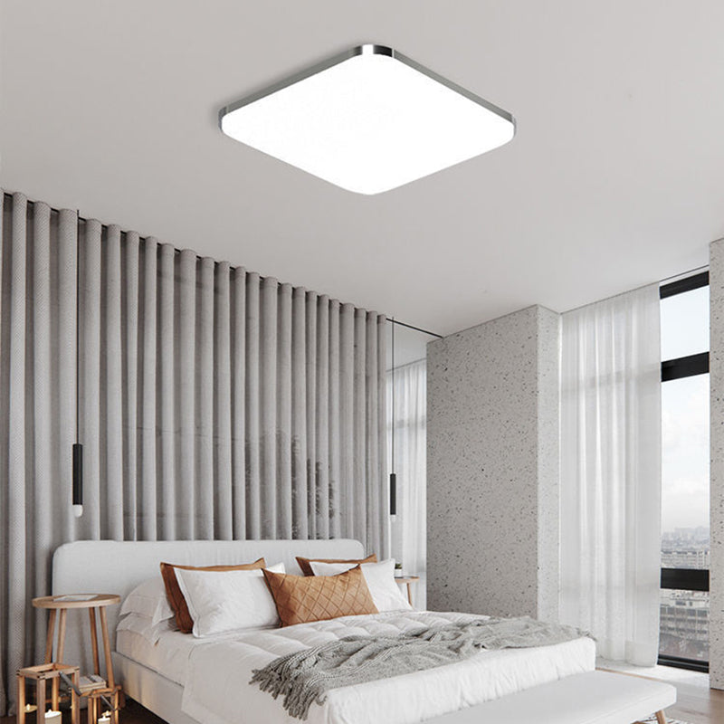 Geometry Shape Ceiling Lamp Modern Aluminium 1 Light Flush Mount for Bedroom