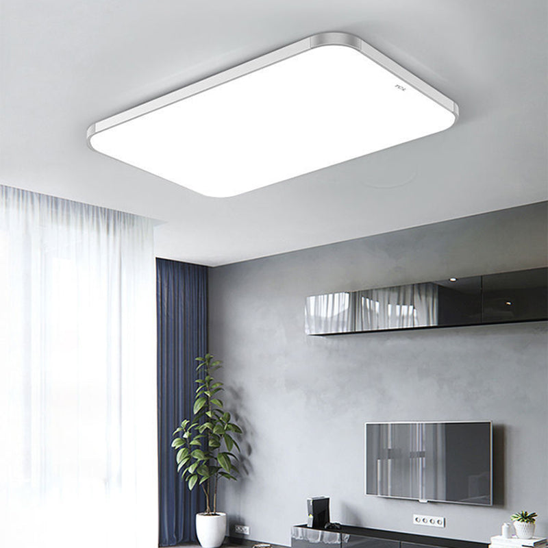Geometry Shape Ceiling Lamp Modern Aluminium 1 Light Flush Mount for Bedroom
