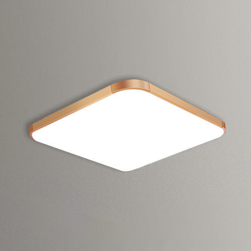 Geometry Shape Ceiling Lamp Modern Aluminium 1 Light Flush Mount for Bedroom