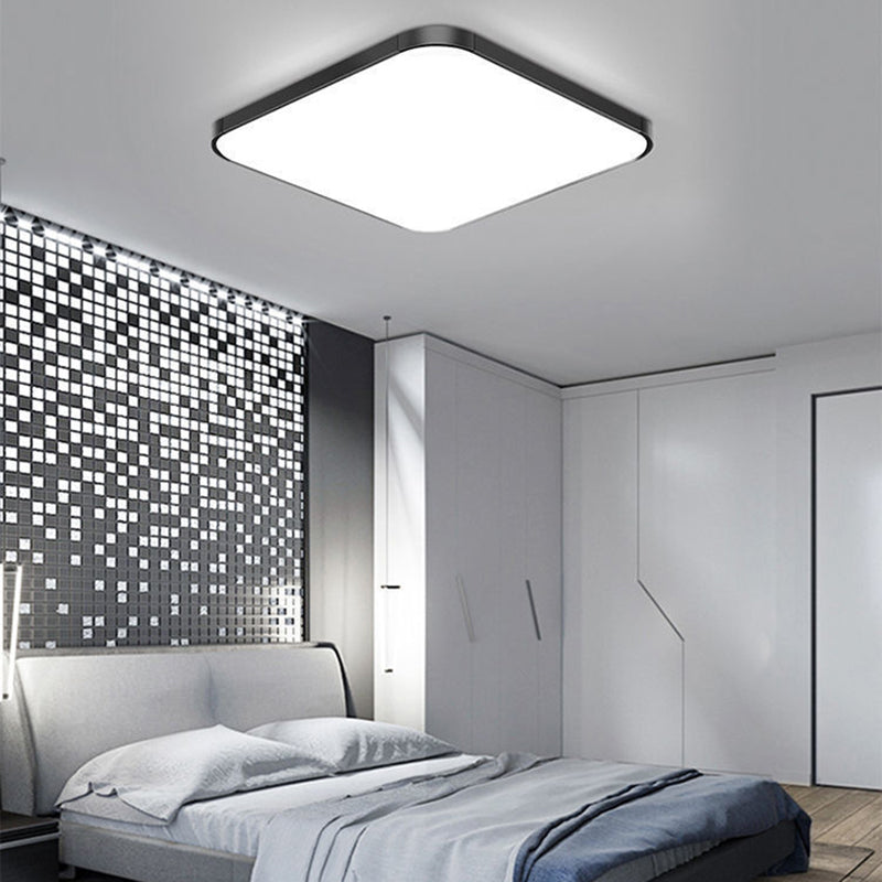 Geometry Shape Ceiling Lamp Modern Aluminium 1 Light Flush Mount for Bedroom