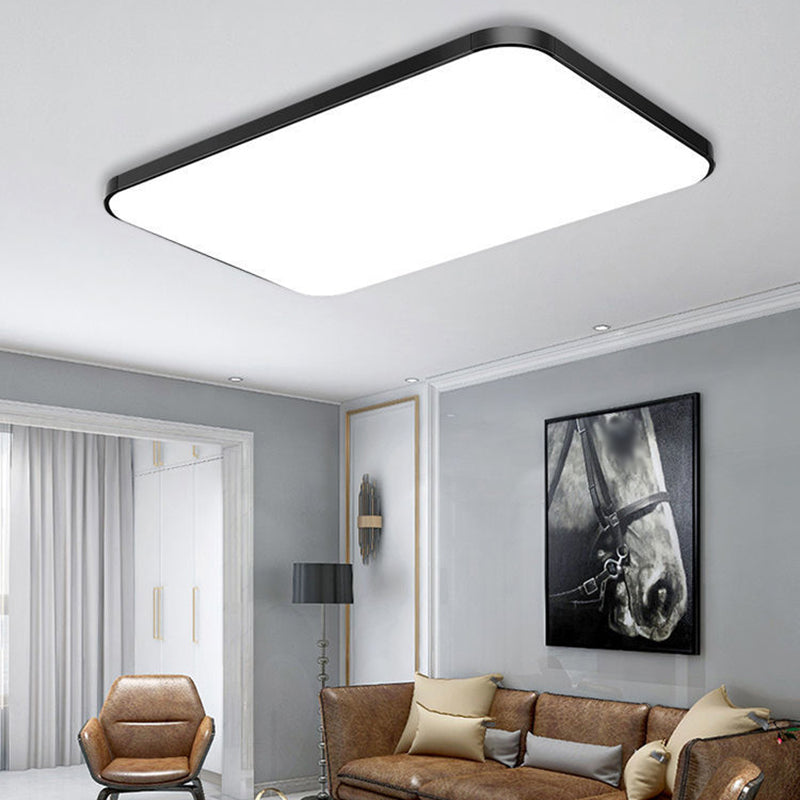 Geometry Shape Ceiling Lamp Modern Aluminium 1 Light Flush Mount for Bedroom