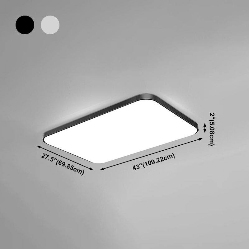 Geometry Shape Ceiling Lamp Modern Aluminium 1 Light Flush Mount for Bedroom