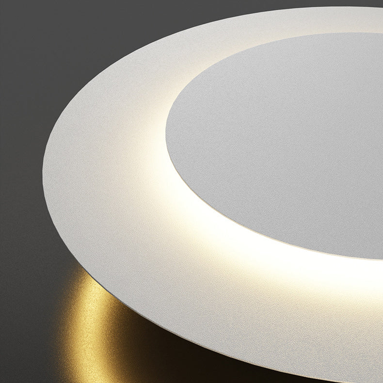 Plafonnier LED de forme circulaire acrylique moderne 3 lumières encastré pour chambre à coucher