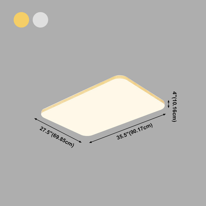 Geometrie Vorm LED-plafondlamp Modern acryl 1-lichts inbouw voor woonkamer