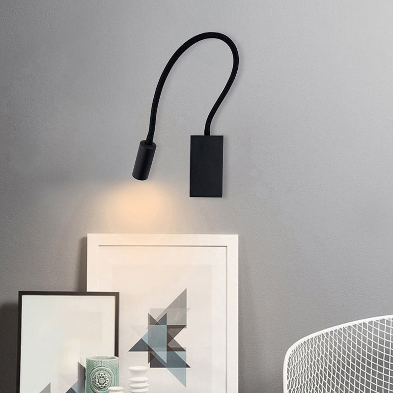 Contemporary Style Cylinder Wall Mounted Light Metal 1 Light Reading Wall Light