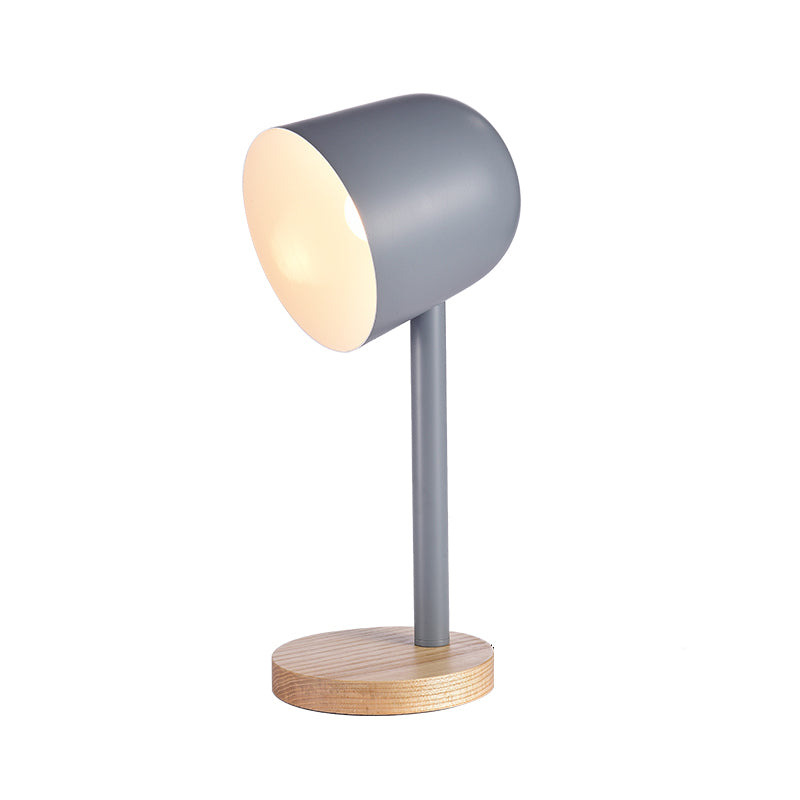 Modern Style Dome Night Table Lamp Metal 1-Light Nightstand Lamp