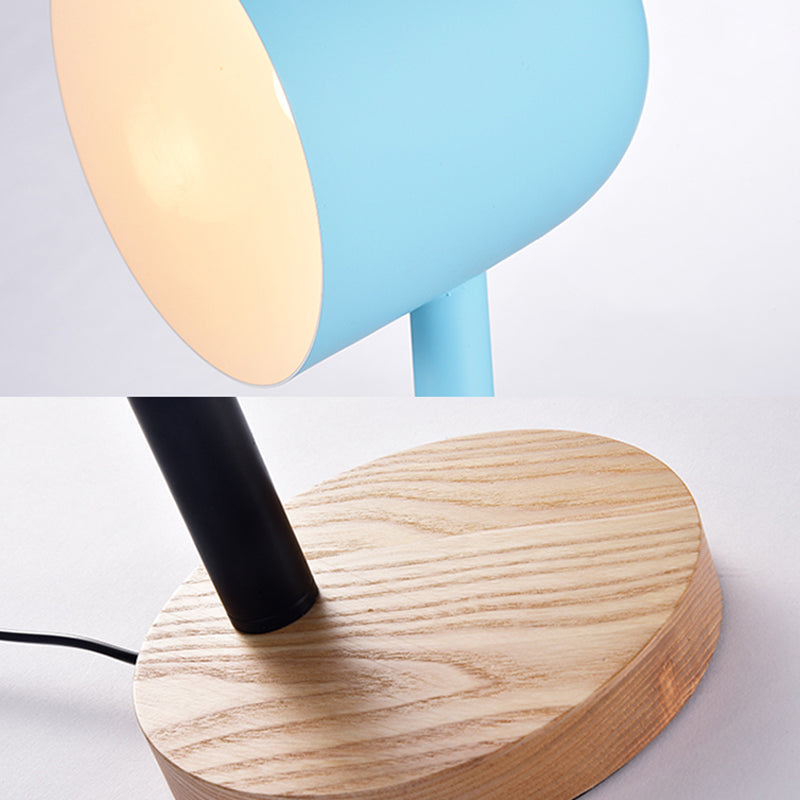 Modern Style Dome Night Table Lamp Metal 1-Light Nightstand Lamp