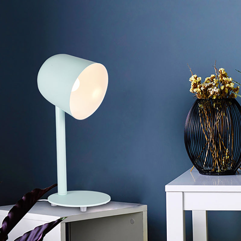 Modern Style Dome Night Table Lamp Metal 1-Light Nightstand Lamp