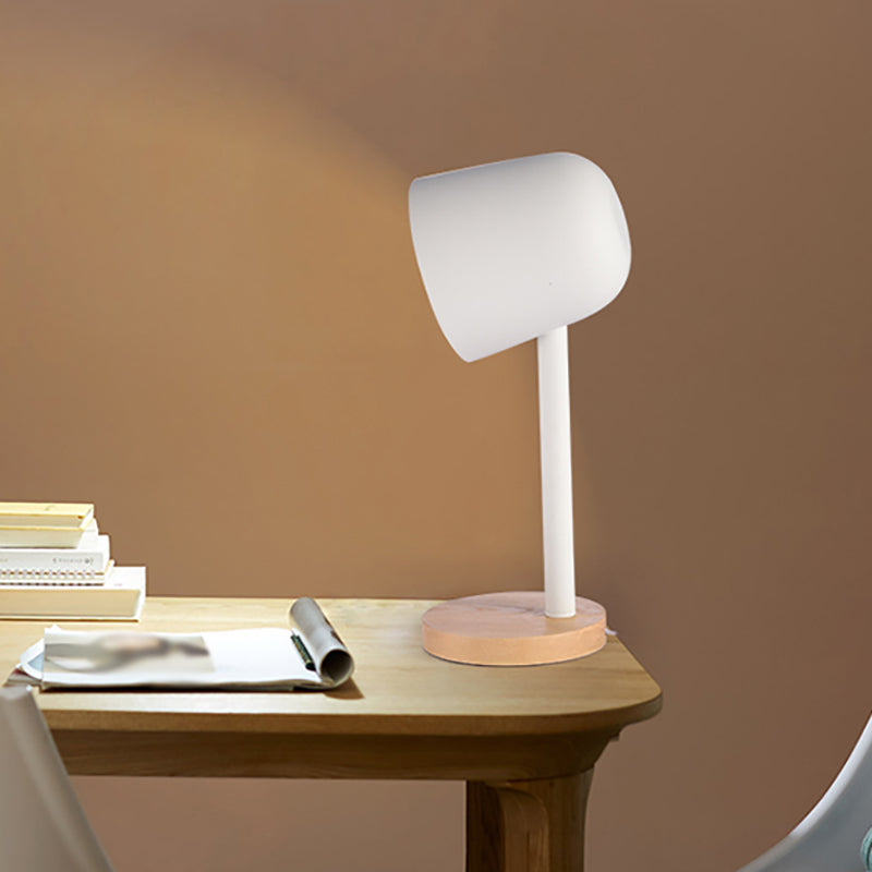 Modern Style Dome Night Table Lamp Metal 1-Light Nightstand Lamp