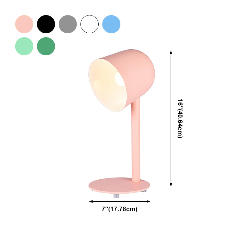 Modern Style Dome Night Table Lamp Metal 1-Light Nightstand Lamp
