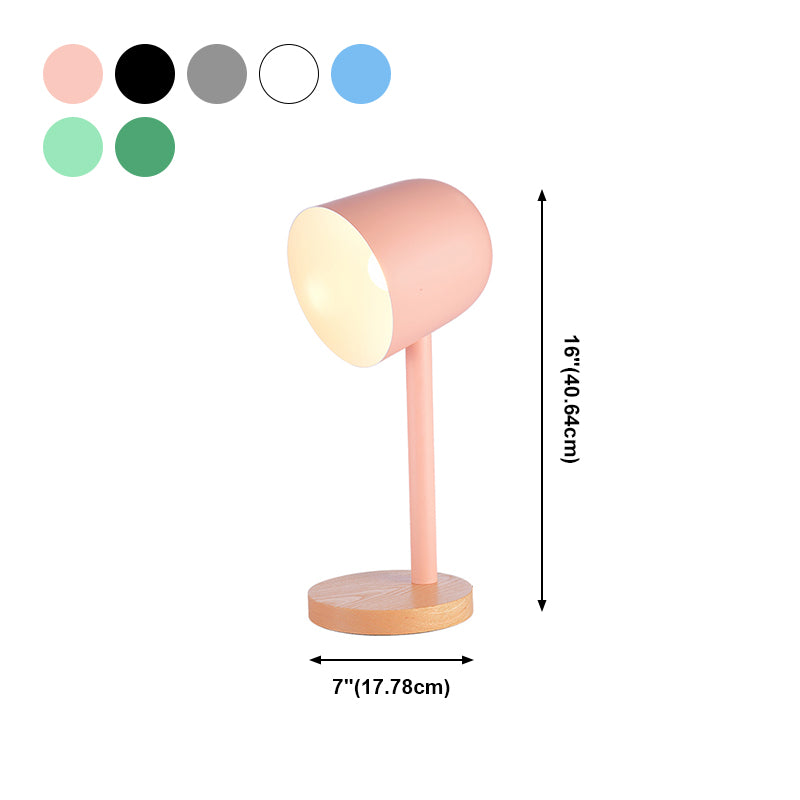 Modern Style Dome Night Table Lamp Metal 1-Light Nightstand Lamp