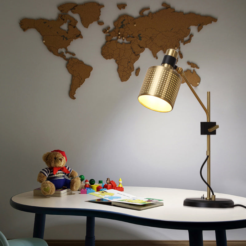 Holle woonkamer tafel licht metaal 1 kop minimalisme nachtkastje verlichting in goud