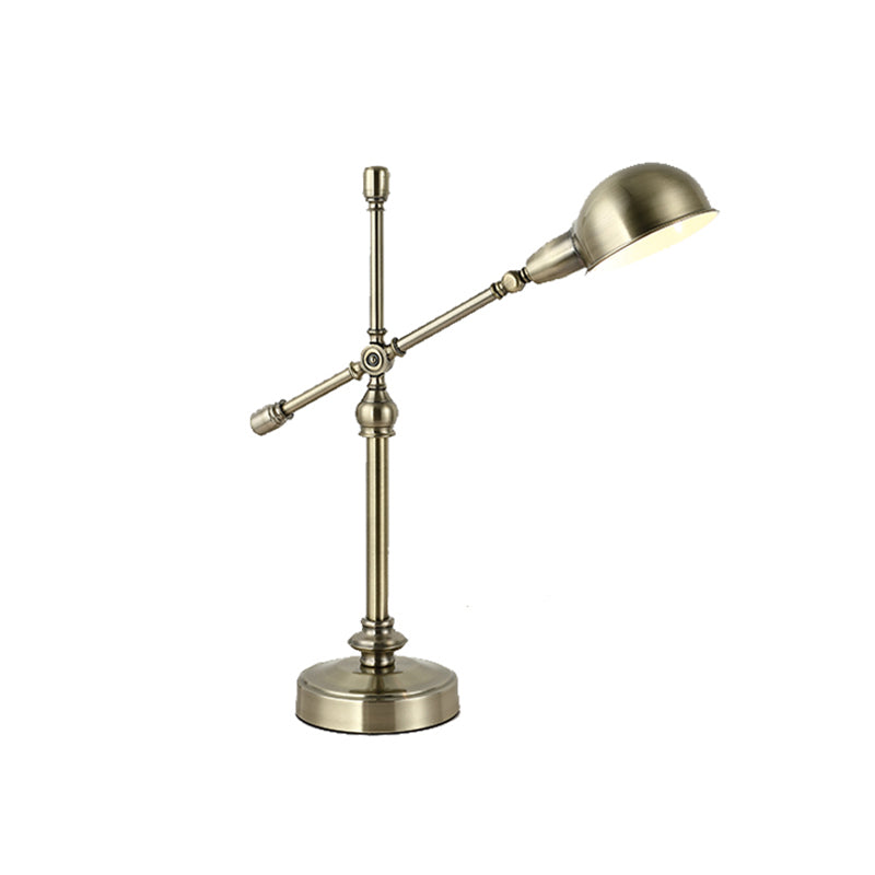 Dome 1 Light Nightstand Lamp Mid Century Metal Night Table Lamps