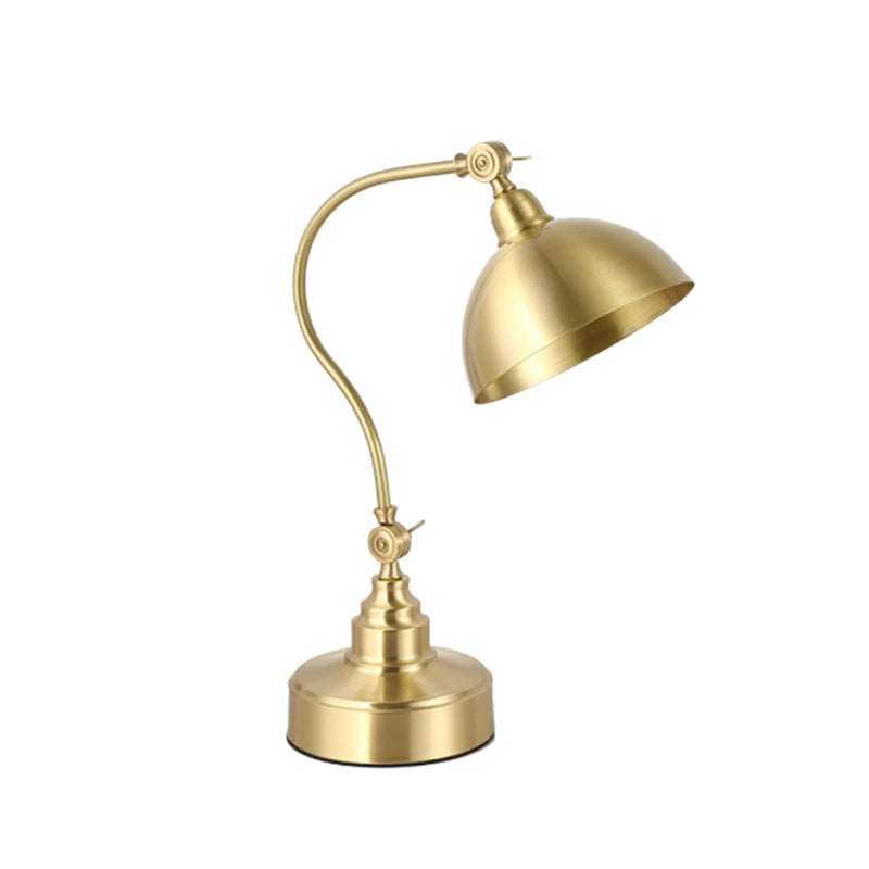 Dome 1 Light Nightstand Lamp Mid Century Metal Night Table Lamps