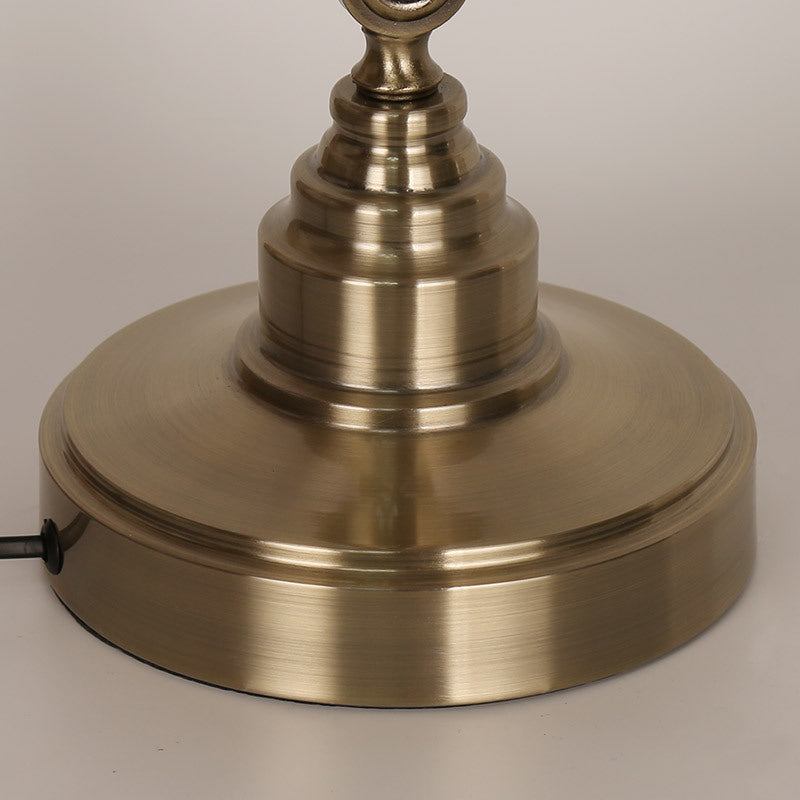Dome 1 Light Table Lamp Mid Century Metal Night Table Lamps for Bedroom