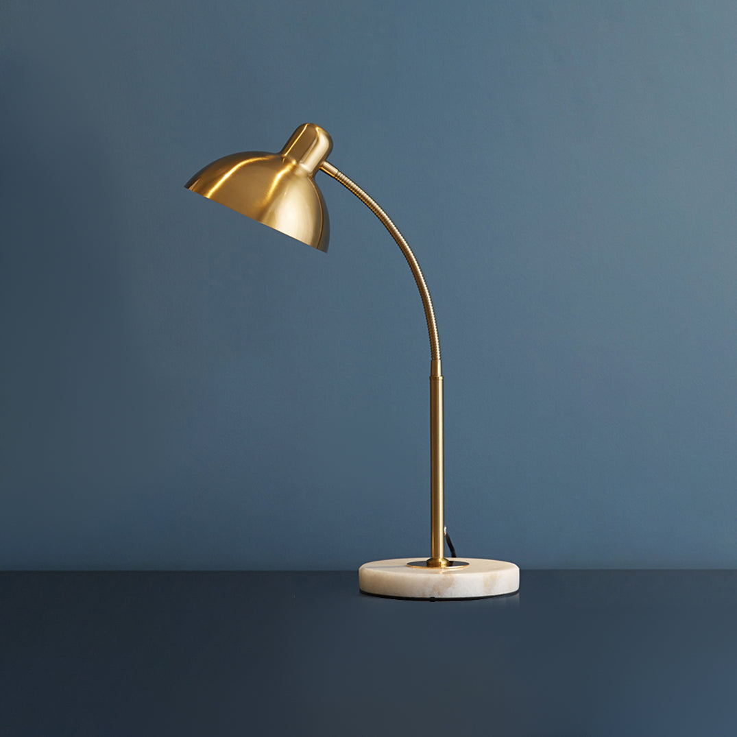 Dome 1 Light Table Lamp Mid Century Modern Metal Night Table Lamps for Study Room