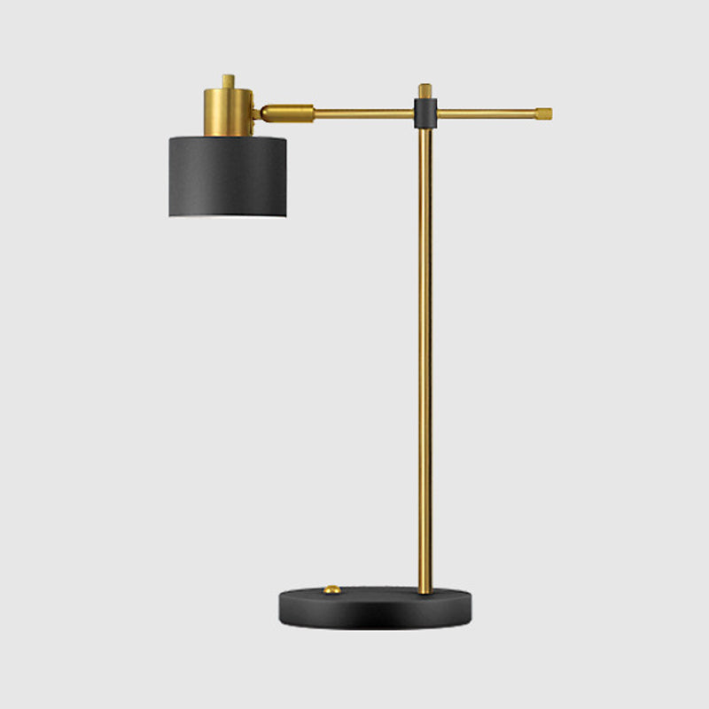 Lampade da comodino moderne in metallo con lampada da tavolo a 1 luce per camera da letto