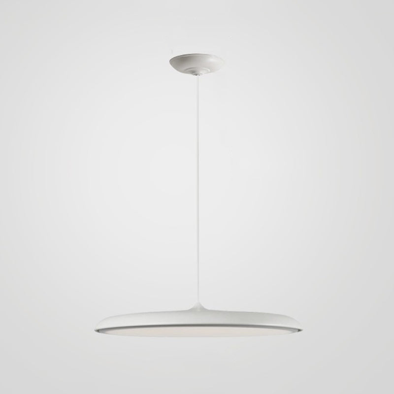 Electroplate Metal LED Hanging Lamp in Modern Style Acrylic Circular Pendant Light for Dining Room