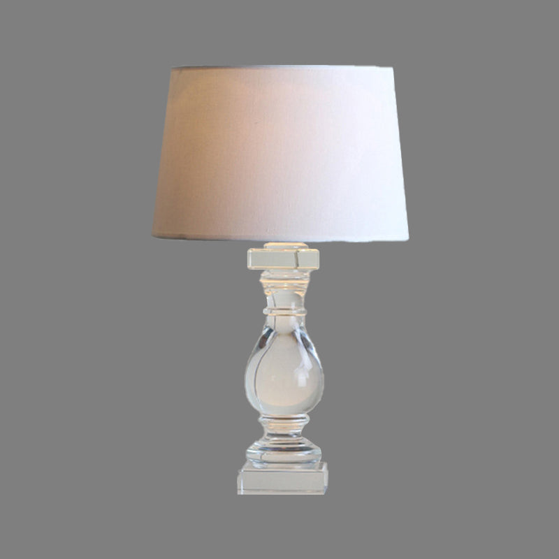 Vase tissu task lampe contemporaine Crystal Crystal 1 Livre de lecture de tête Lumière en blanc