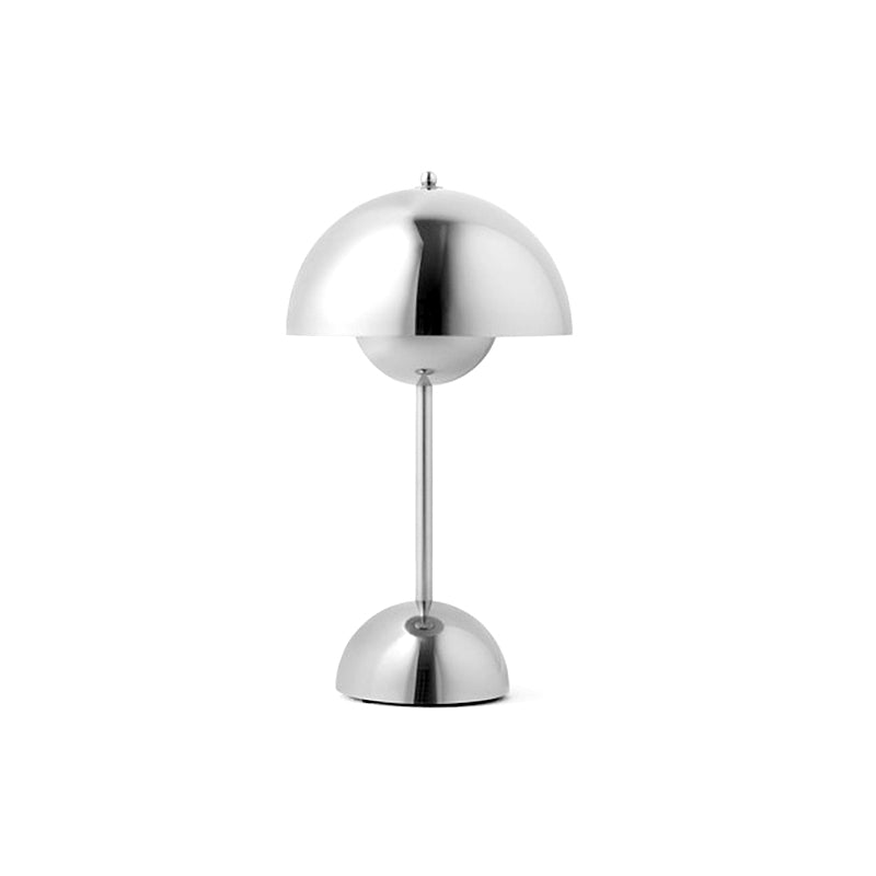 Modern Style Dome Night Table Lamp Metal One Light Nightstand Lamp
