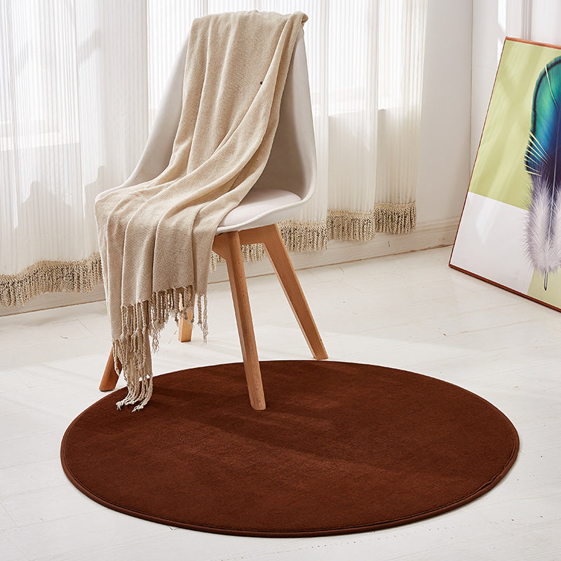Green Living Room Area Rug Modern Polyester Area Carpet Anti-Slip Easy Care Rug