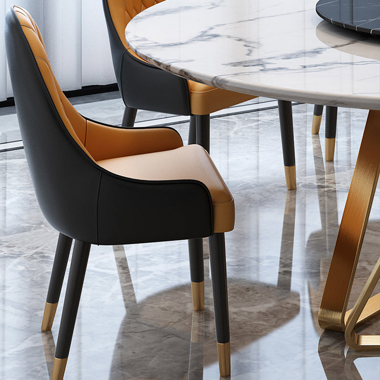 Glam witte marmeren eettafel Standaard ronde eettafel voor keuken