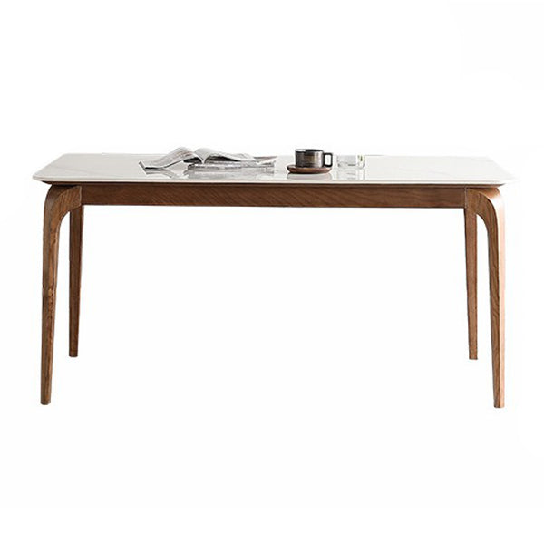 Mesa de madera maciza Mesa Moderna Moderna Mesa Rectangular Sinterizada para comedor para comedor