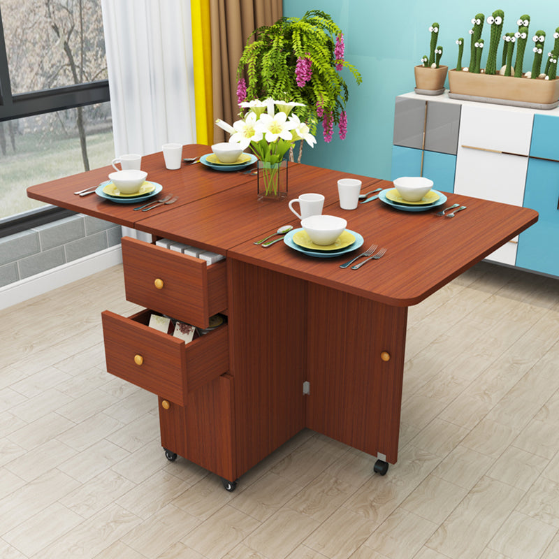 Wood Mid-Century Modern Indoor Table Manufactured Wood Top Table for Dining Room