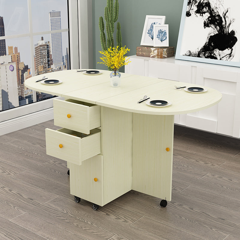 Wood Mid-Century Modern Indoor Table Manufactured Wood Top Table for Dining Room
