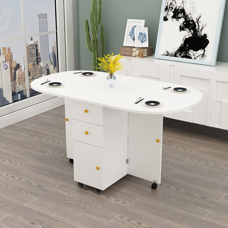 Wood Mid-Century Modern Indoor Table Manufactured Wood Top Table for Dining Room