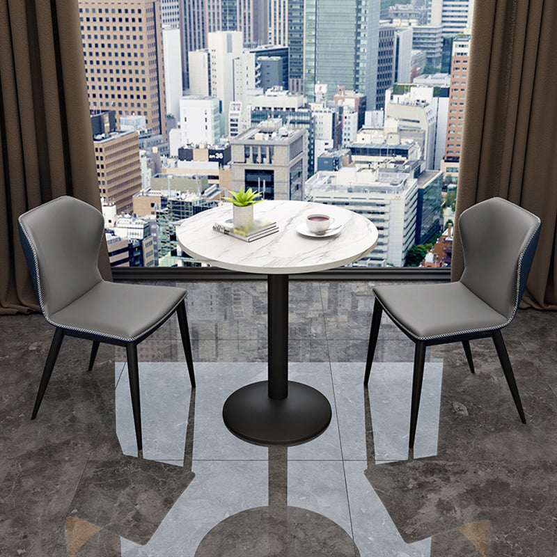 Traditionele luxe eettafel Round Stone eettafel, 23,6 "L x 23.6" W x 29.1 "H