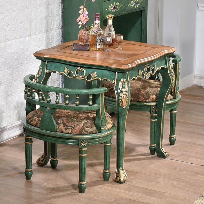 Solid Wood 4-foot Dining Table Midcentury Style Furniture for Indoor