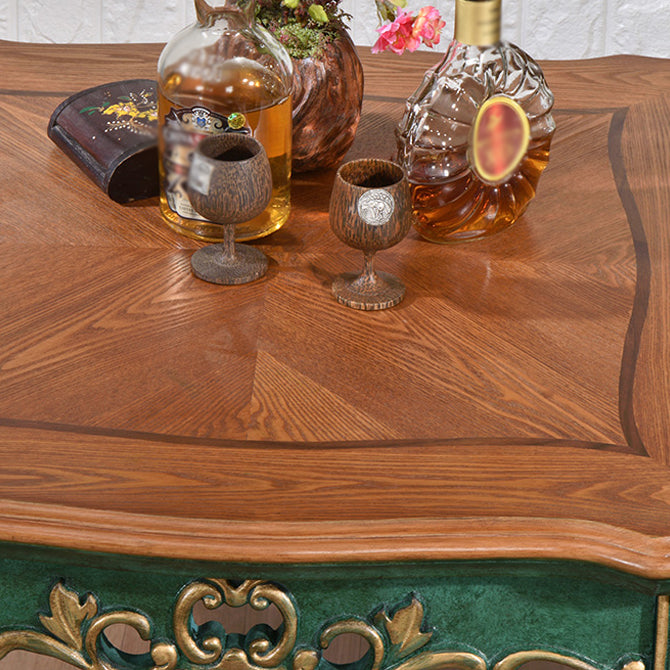 Solid Wood 4-foot Dining Table Midcentury Style Furniture for Indoor