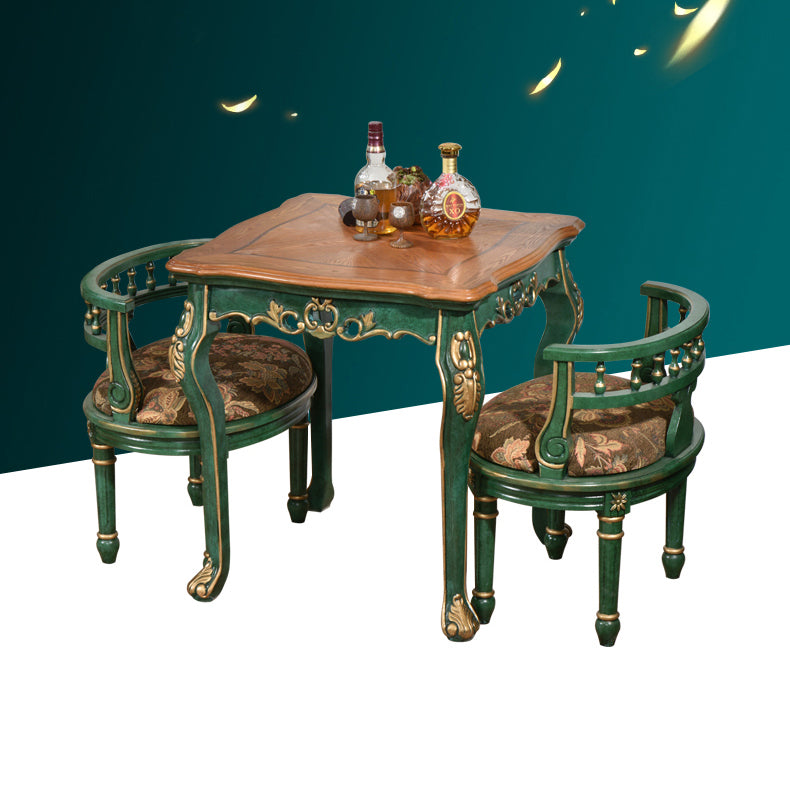 Solid Wood 4-foot Dining Table Midcentury Style Furniture for Indoor