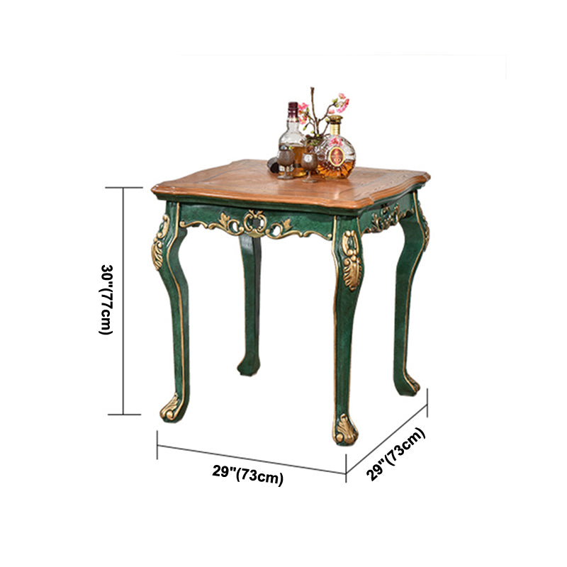 Solid Wood 4-foot Dining Table Midcentury Style Furniture for Indoor