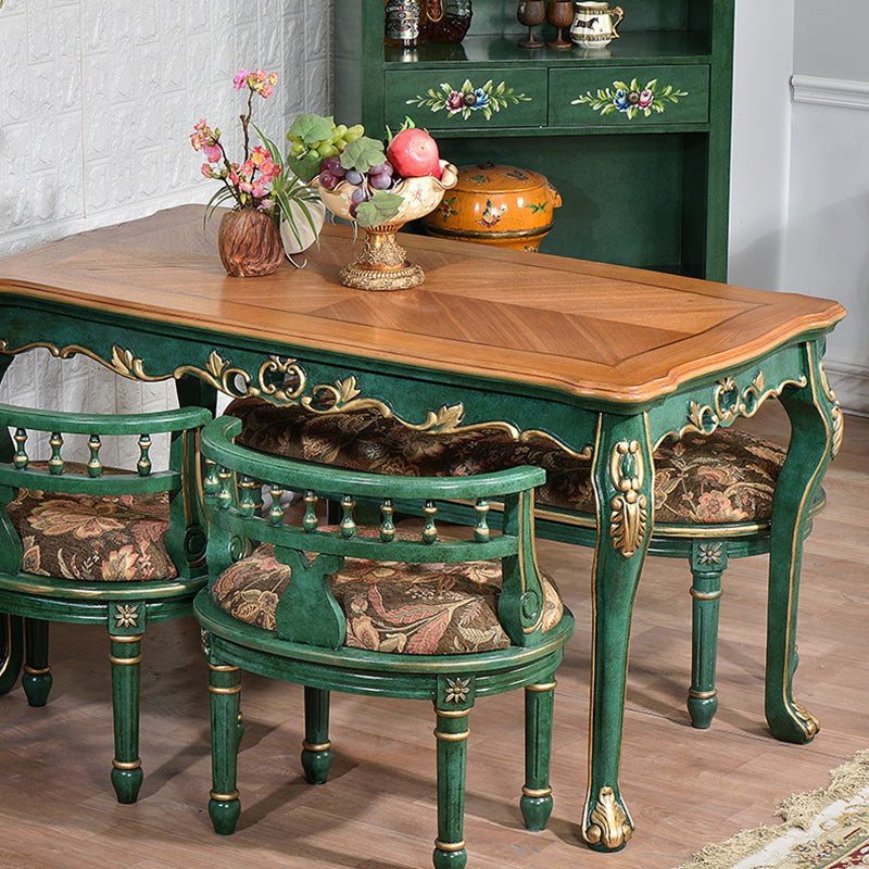 Midcentury Style Dining Site Table Solid Wood 4-foot Dining Room Furniture for Home
