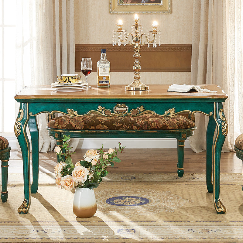 Midcentury Style Dining Site Table Solid Wood 4-foot Dining Room Furniture for Home