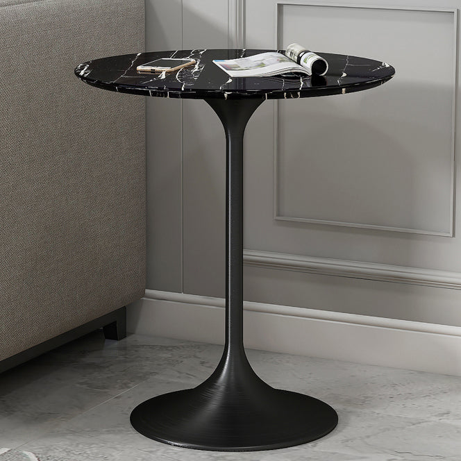 Round Tulip Base Dining Table Traditional Luxury Stone Furniture for Dining Room