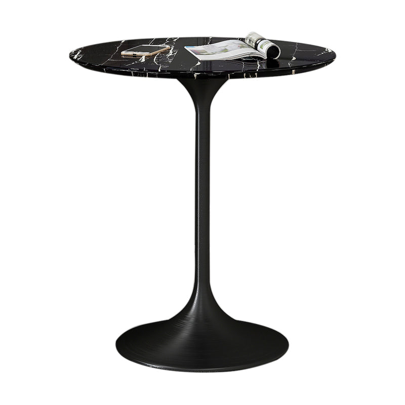 Round Tulip Base Dining Table Traditional Luxury Stone Furniture for Dining Room