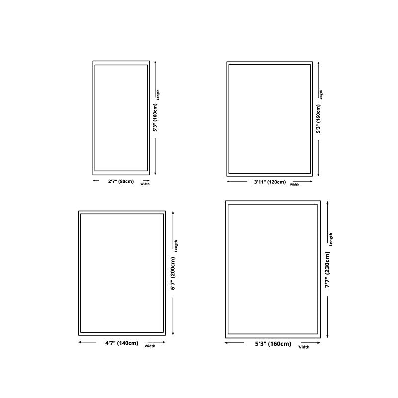 Brown Modern Carpet Geometric Pattern Polyester Area Carpet Anti-Slip Area Rug for Home Decor