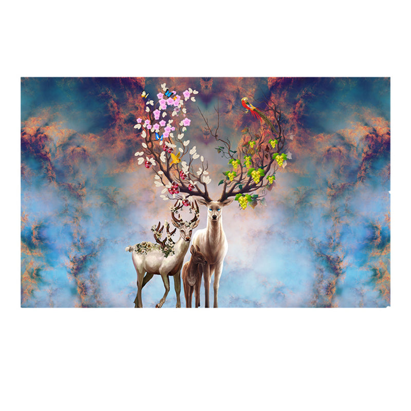 Fancy Modern Carpet Animals Pattern Polyester Area Rug Non-Slip Backing Rug for Home Decor