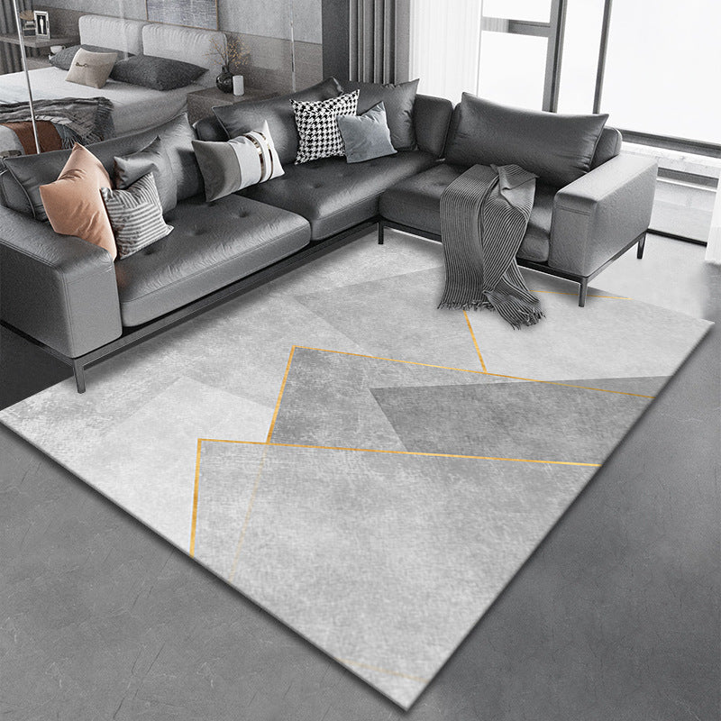 Gorgeous Washable Carpet Modern Polyester Area Rug Living Room Area Rug with Non-Slip Backing