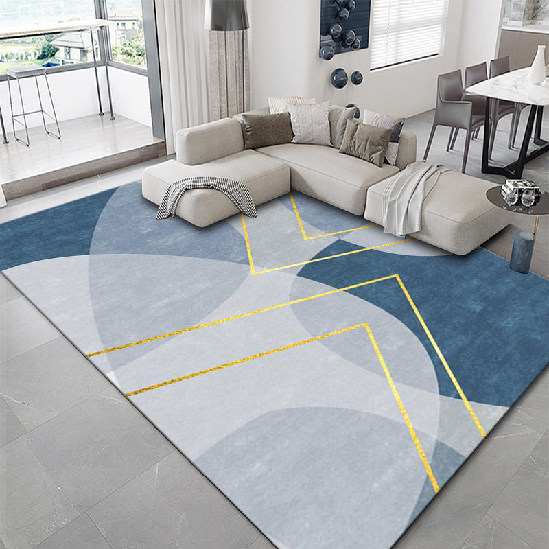 Gorgeous Polyester Carpet Modern Gray Tone Indoor Rug Living Room Area Rug with Non-Slip Backing