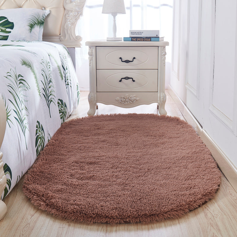 Tendy Shag Area Tapis Simplicity Plain Intérieur tapis intérieur Polyester Anti-Slip Backing Tapis pour décoration intérieure