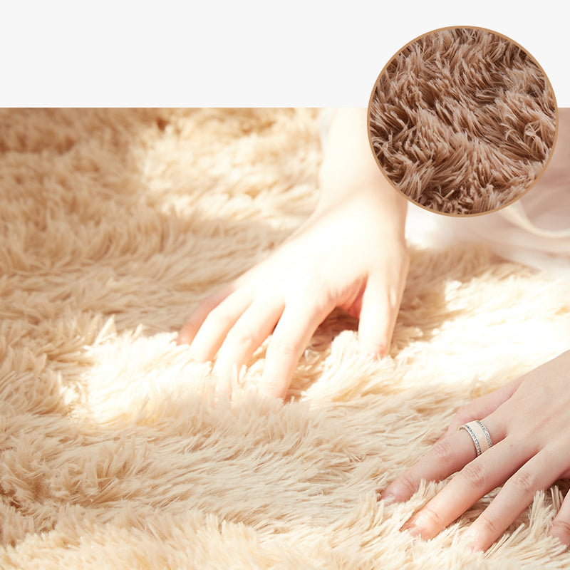 Tendy Shag Area Tapis Simplicity Plain Intérieur tapis intérieur Polyester Anti-Slip Backing Tapis pour décoration intérieure