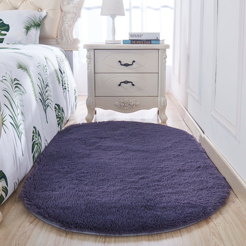 Tendy Shag Area Tapis Simplicity Plain Intérieur tapis intérieur Polyester Anti-Slip Backing Tapis pour décoration intérieure