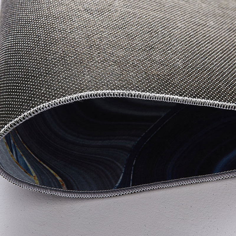 Contemporary Area Carpet Modern Abstract Pattern Rug Polyester Washable Carpet with Non-Slip Backing