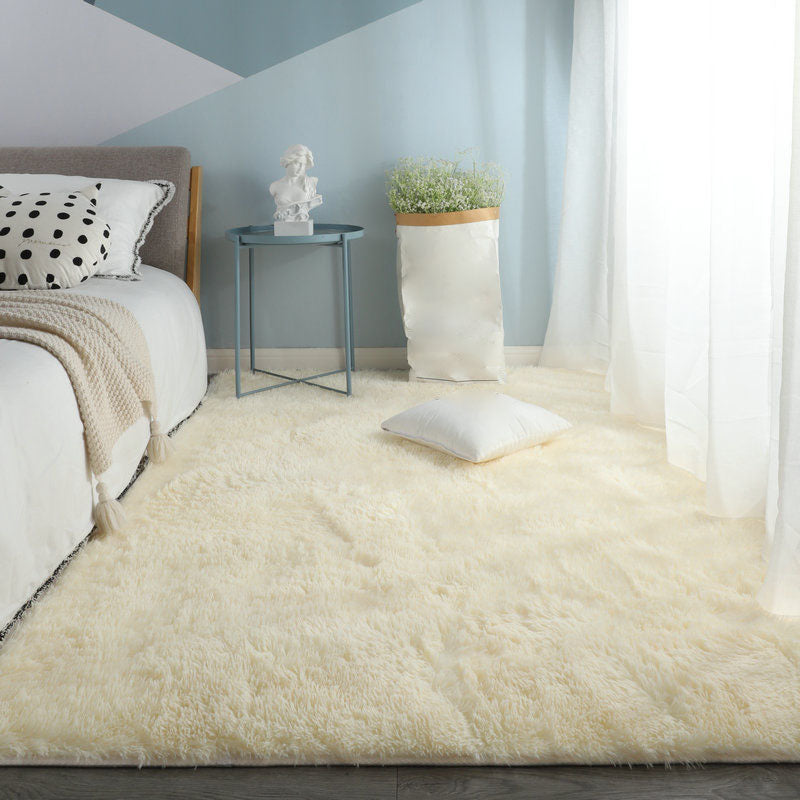 Fancy Plush Area Rug Tie-Dye Pattern Polyester Area Carpet Non-Slip Backing Rug for Bedroom